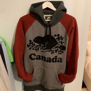 Like new. No holes, no wear on sleeves or elbows.  No stains.